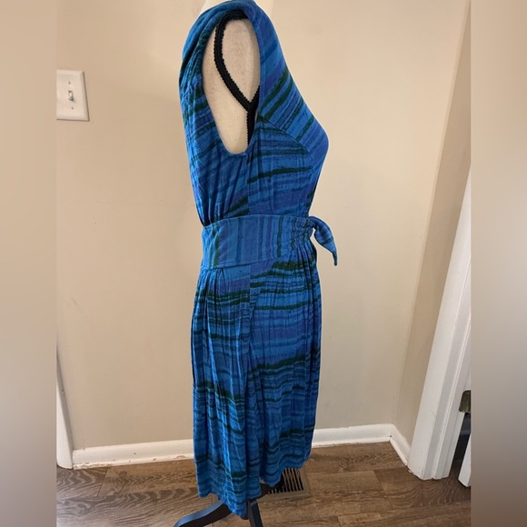 Plenty by Tracy Reese casual striped knit sleeveless midi dress SZ SM - Picture 2 of 12